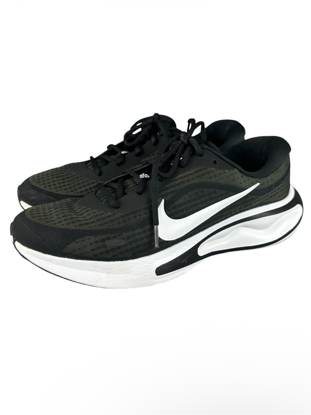 Nike Journey Run Women's Road Running Shoes Black White FJ7765-001 Size US 11